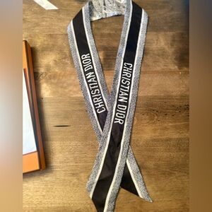 Christian Dior Silk Printed Twilly